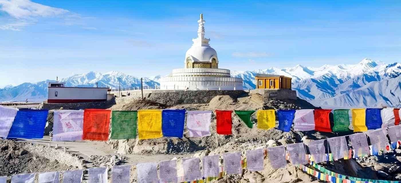 Shanti Stupa Leh Ladakh Himalayan View