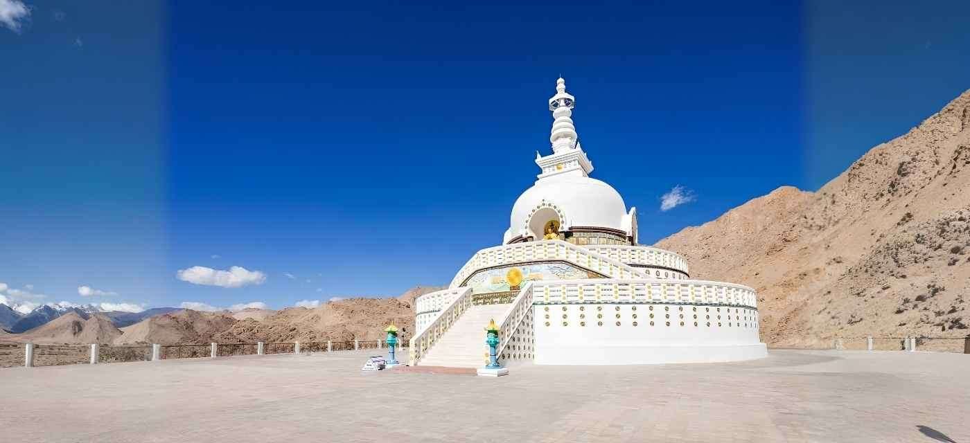 Shanti Stupa Leh Ladakh Himalayan View