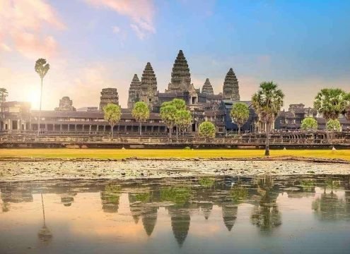 Angkor Thom and Angkor Wat Temple Tour in Cambodia