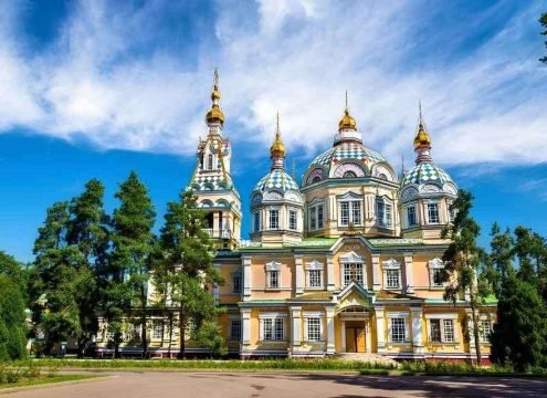 Ascension Cathedral Almaty Kazakhstan City Landmark