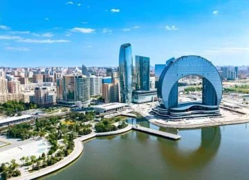 Azerbaijan Baku City Travel Modern Architecture and Cultural Attractions