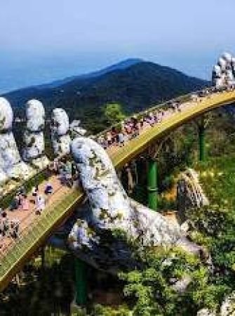 Ba Na Hills Golden Bridge Vietnam Scenic Mountain Tour