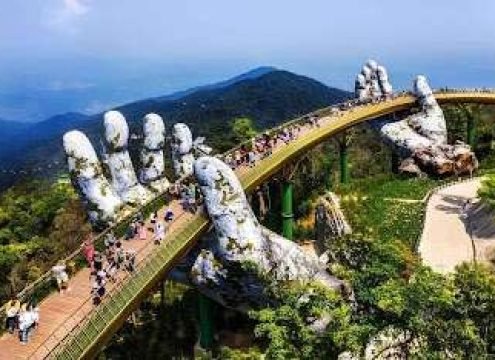 Ba Na Hills Golden Bridge Vietnam Scenic Mountain Tour