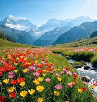 Gulmarg Meadow of Flowers Kashmir