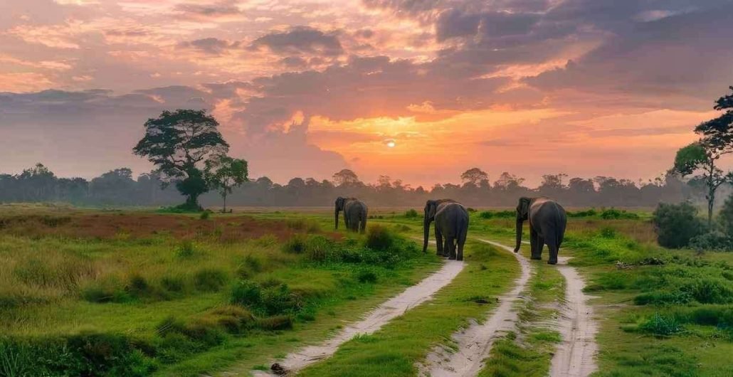 Kaziranga National Park Assam One Horned Rhino Wildlife Tour