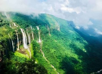 Seven Sisters Falls Cherrapunji Meghalaya Waterfall Tour