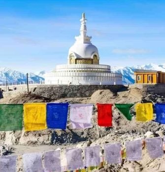 Shanti Stupa Leh Ladakh Himalayan View