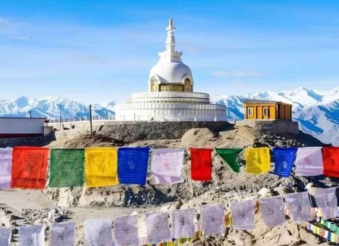 Shanti Stupa Leh Ladakh Himalayan View