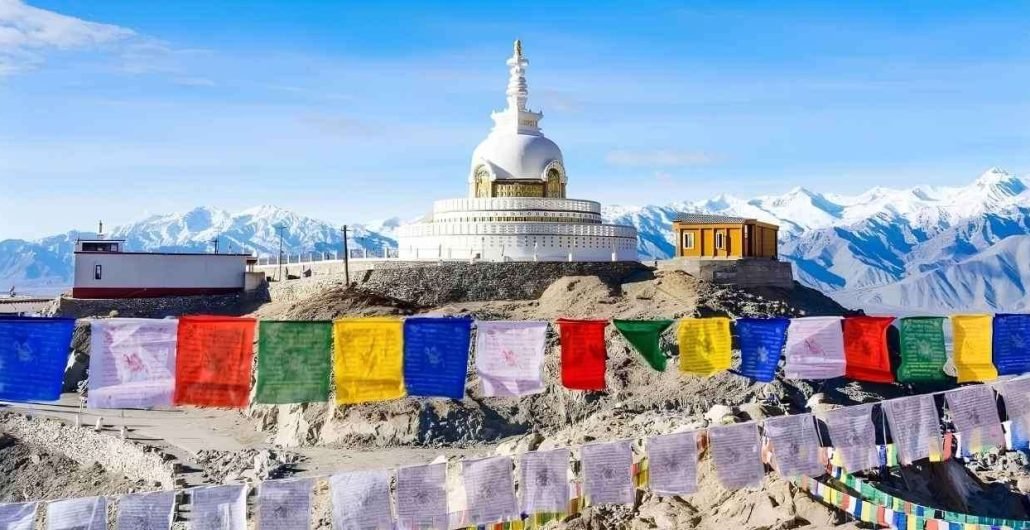 Shanti Stupa Leh Ladakh Himalayan View