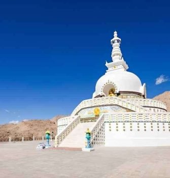 Shanti Stupa Leh Ladakh Himalayan View