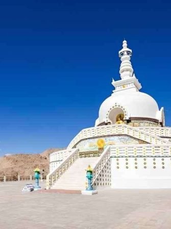 Shanti Stupa Leh Ladakh Himalayan View
